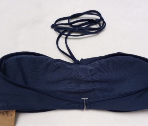NWT Hollister Betty's Navy Ruffle Bikini Top, size Large - Picture 3 of 8